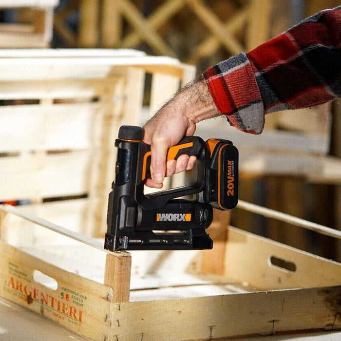 WORX | Nailforce™ Crown Stapler 3/8" Cordless 20V Powershare® Nitro™ - (Battery Excluded)
