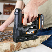 Worx | Nailforce™ Crown Stapler 3/8" Cordless 20V Powershare® Nitro™ - (Battery Excluded)-Toolcraft