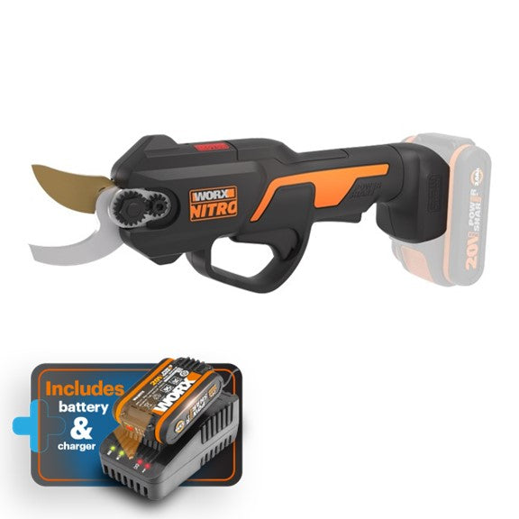 WORX | NITRO 20V Cordless Pruning Shear/Lopper Kit Includes Battery & Charger