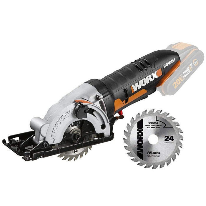 Worx | Worksaw Circular Saw | 20V 85mm | WRXWX527.9--Tool Only - BPM Toolcraft