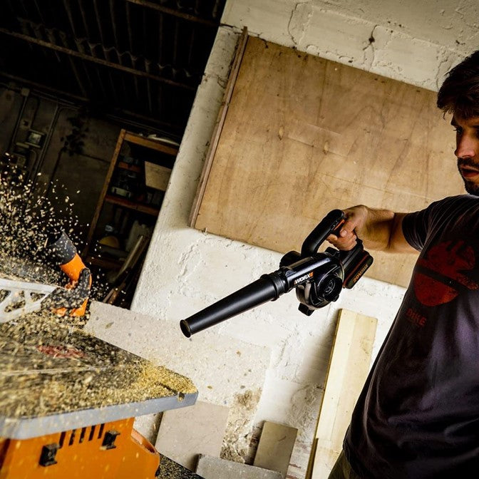 Worx | Workshop Blower Cordless 20V Powershare® 257Kph Max Air Speed-(Battery Excluded)-Toolcraft