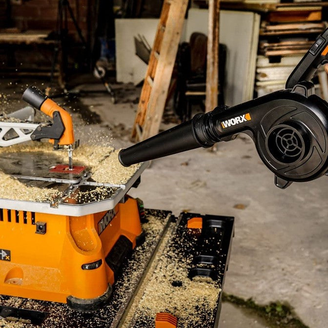 Worx | Workshop Blower Cordless 20V Powershare® 257Kph Max Air Speed-(Battery Excluded)
