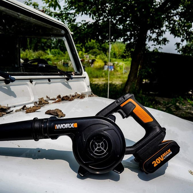 Worx | Workshop Blower Cordless 20V Powershare® 257Kph Max Air Speed-(Battery Excluded)