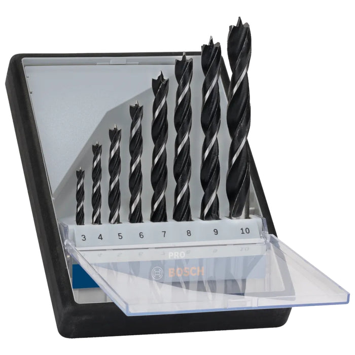 BOSCH ROBUST LINE BRAD POINT DRILL BIT SET 3/4/5/6/7/8/9/10 MM