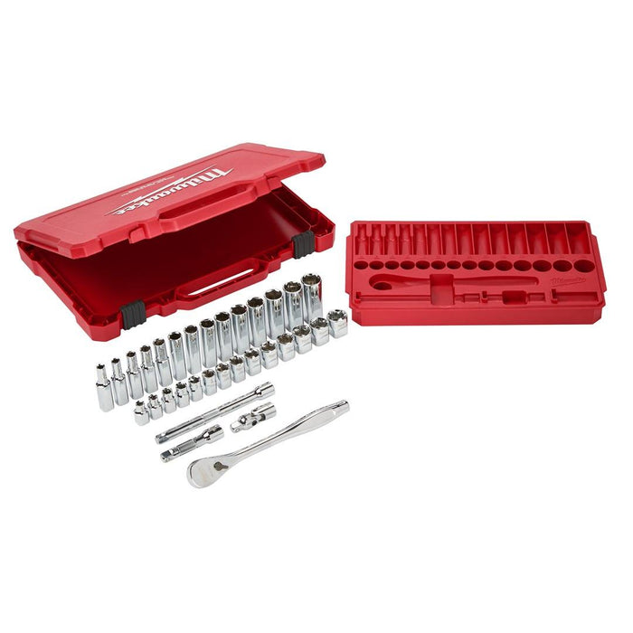 Milwaukee | 3/8 Metric 32 pc Ratchet & Socket PACKOUT Set