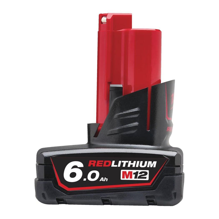 Milwaukee  B6 M12 6.0Ah REDLINK Battery / Overload Protection / Temperature Management System / Over-discharge protection
