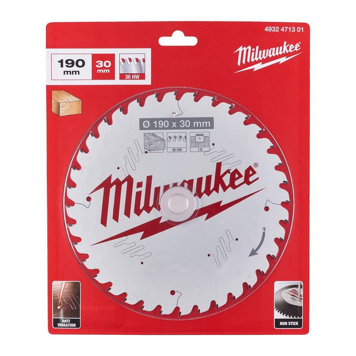 Milwaukee | CSB P W 190x30x1,6x36ATB Circ Saw Blade Wood