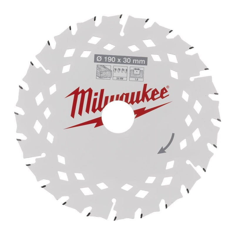 Milwaukee | Circ.Saw B. P W 190X30X1.8X24ATB-1pc-Toolcraft