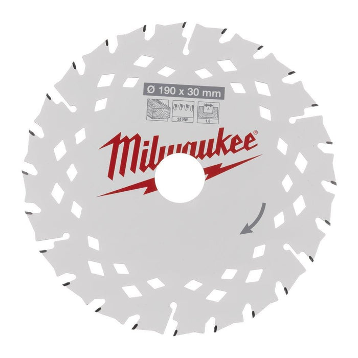 Milwaukee | Circ.Saw B. P W 190X30X1.8X24ATB-1pc