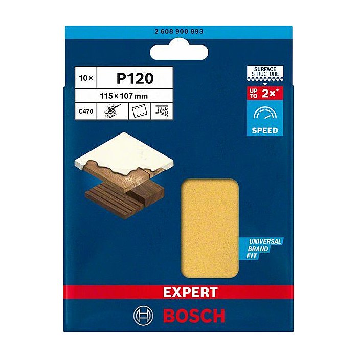 Bosch | Sanding Sheet Orbital C470 115X107mm - Various Grits