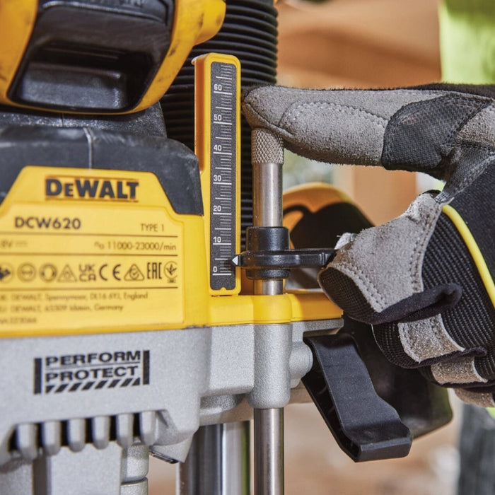 DEWALT Cordless Woodworking 18V Plunge Router + TSTAK Case - Battery Excluded