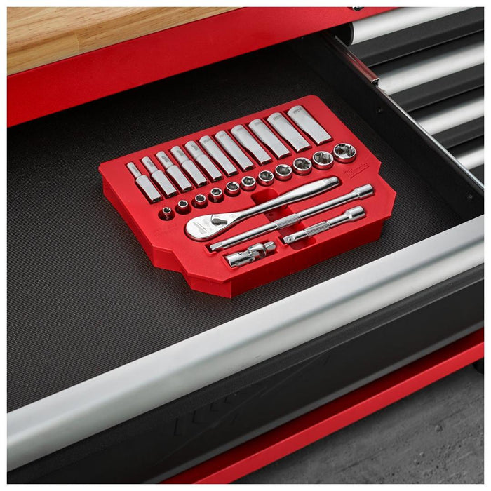 Milwaukee | 3/8 Metric 32 pc Ratchet & Socket PACKOUT Set