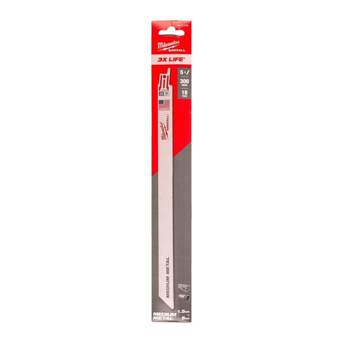 Milwaukee | 300mm x 18 Tpi - 5 pc Metal Thin Kerf Blade
