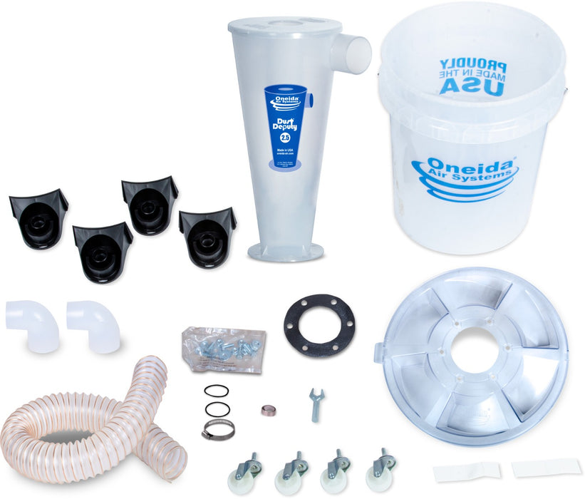 Oneida Air Systems | Dust Deputy 2.5" Deluxe All-Clear Cyclone Kit