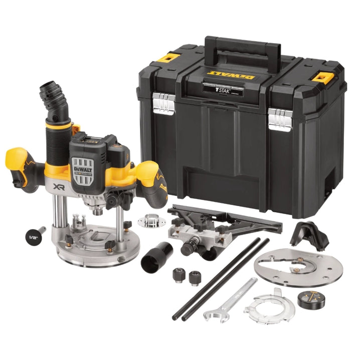DEWALT Cordless Woodworking 18V Plunge Router + TSTAK Case - Battery Excluded