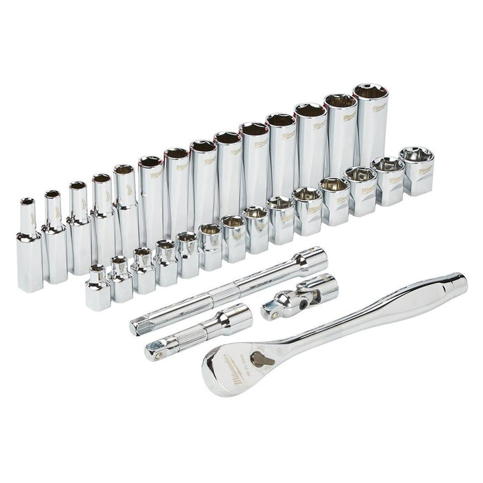 Milwaukee | 3/8 Metric 32 pc Ratchet & Socket PACKOUT Set