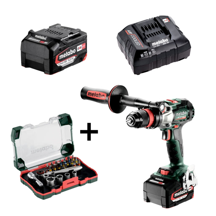 Metabo | Cordless Hammer Drill Sb 18 Ltx Bl Q I + Free 26pc bit and ratchet box