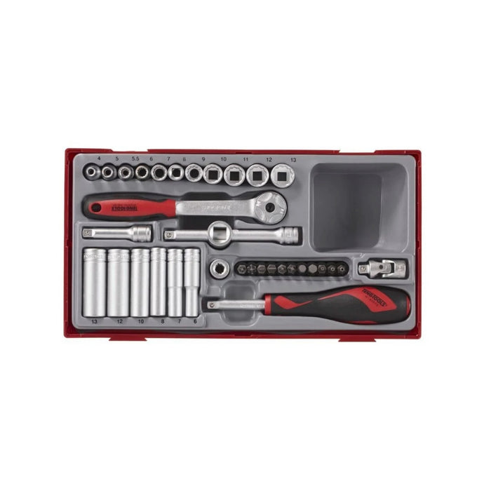 Teng Tools | 1/4" Socket Set 12 PT TT1 35pc