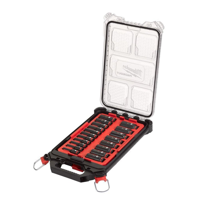 Milwaukee | 3/8" Packout impact socket set - 19 pc