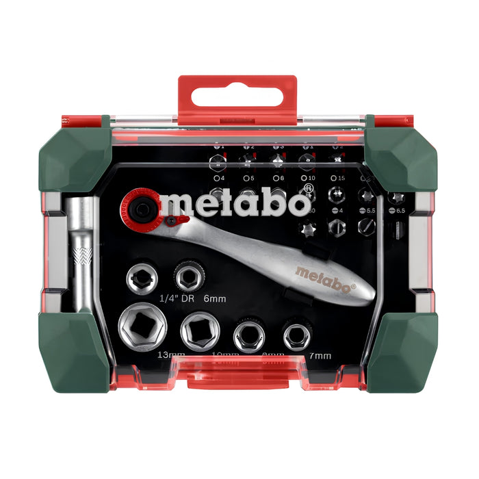 Metabo Bit and ratchet box SP, 26 pieces