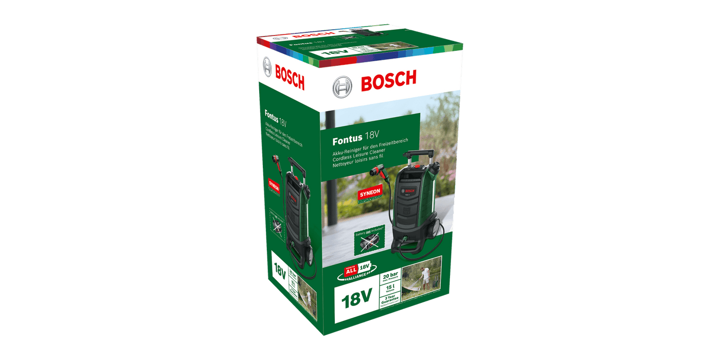 Bosch DIY | Fontus 18V High Pressure Washer Set Solo