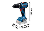 Bosch Professional | Cordless Drill GSB 18V-65 Solo (Battery Excluded)-Toolcraft