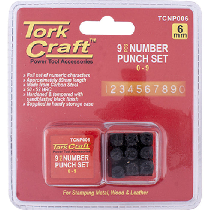 Tork Craft | Number Punch Set 6mm (0-9)