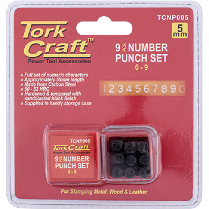 Tork Craft | Number Punch Set 5mm (0-9)