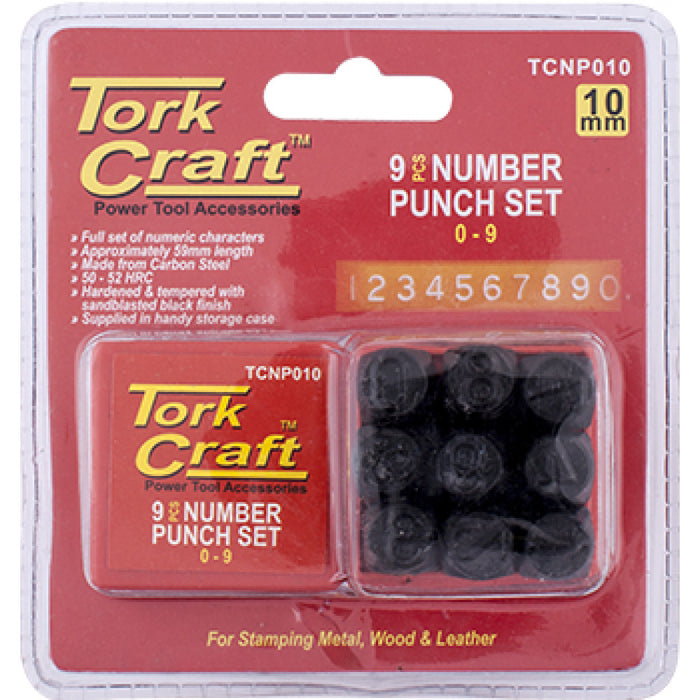 Tork Craft | Number Punch Set 10mm (0-9)
