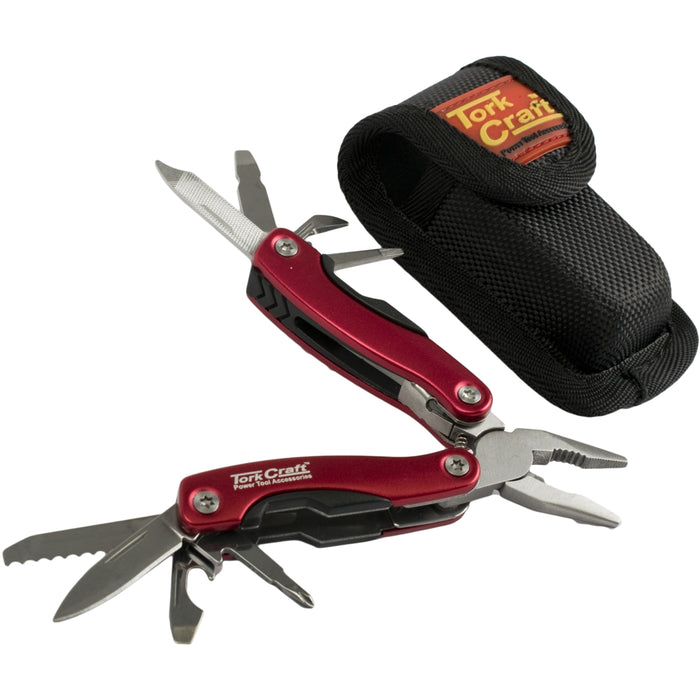 Tork Craft | Multitool Red Mini with Nylon Pouch
