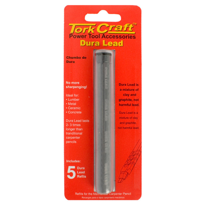 Tork Craft | Carpenter's Pencil Dura Lead Refill 5Pc Black