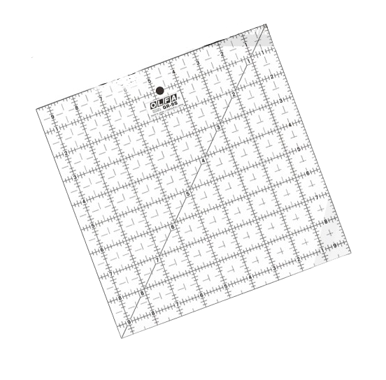 Olfa | Quilt Ruler 9" X 9" Square with Grid