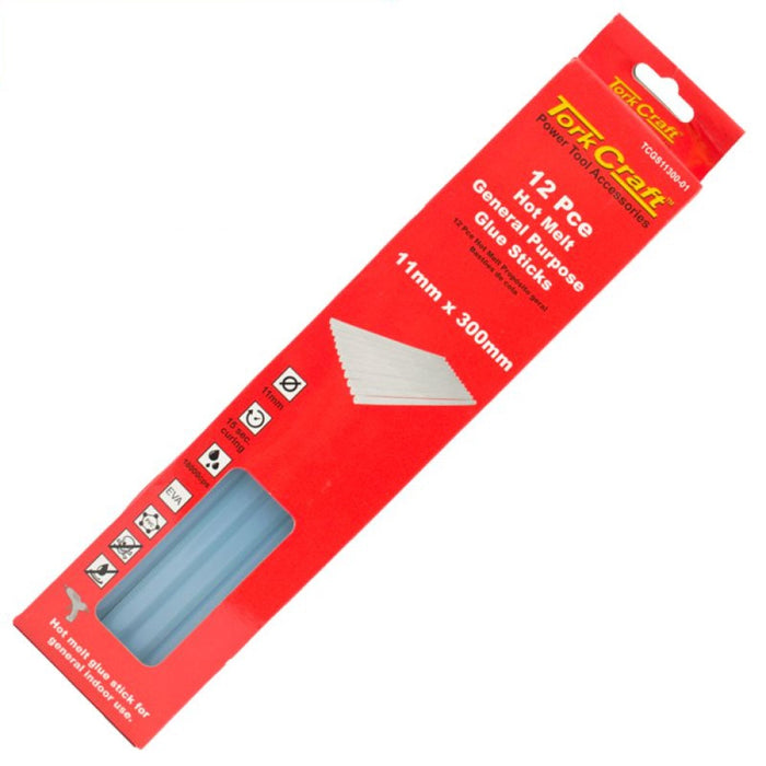 Tork Craft | Glue Stick 11X300mm 12Pc Hot Melt Gen. Purpose Eva 18000Cps