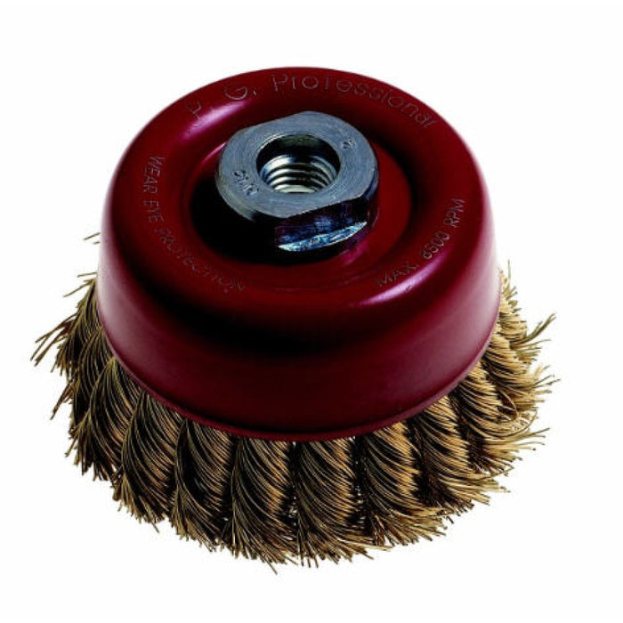 PG mini Professional | Wire Cup Brush Knotted 100mm