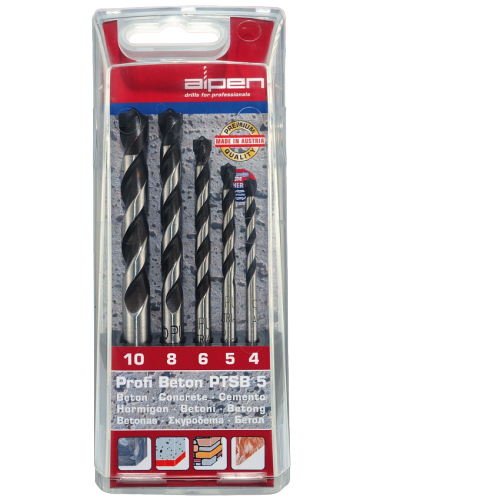 Alpen Drill Bit Set Concrete Profi Beton 5Pc BPM Toolcraft