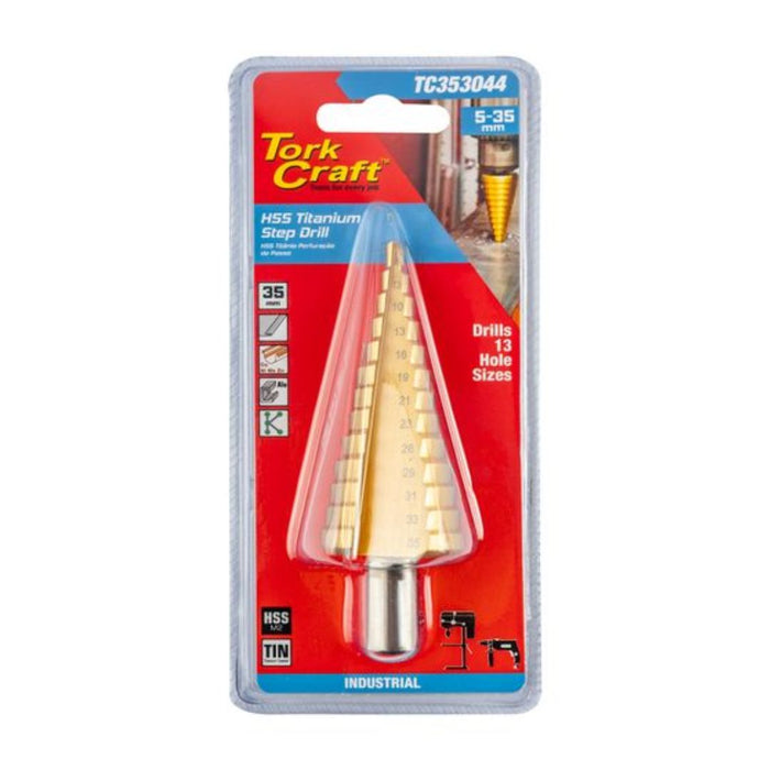 Tork Craft | Step Drill HSS 5-35mm x 2-3mm