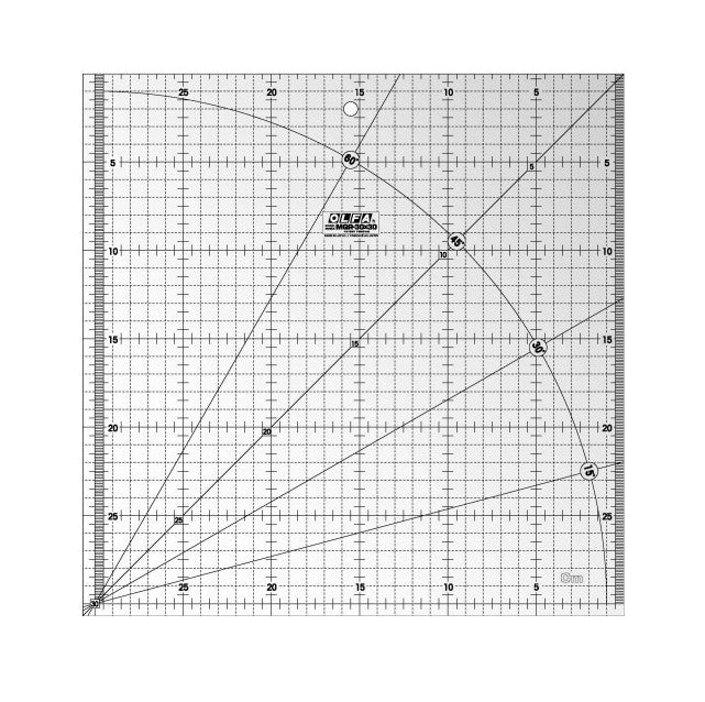 Olfa | Metric Quilt Ruler 30 X 30cm - Metric Grid
