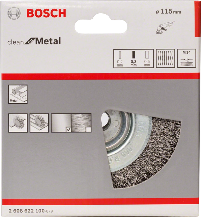 Bosch Professional | Wire Wheel M14 115mm Crimped 0.30mm