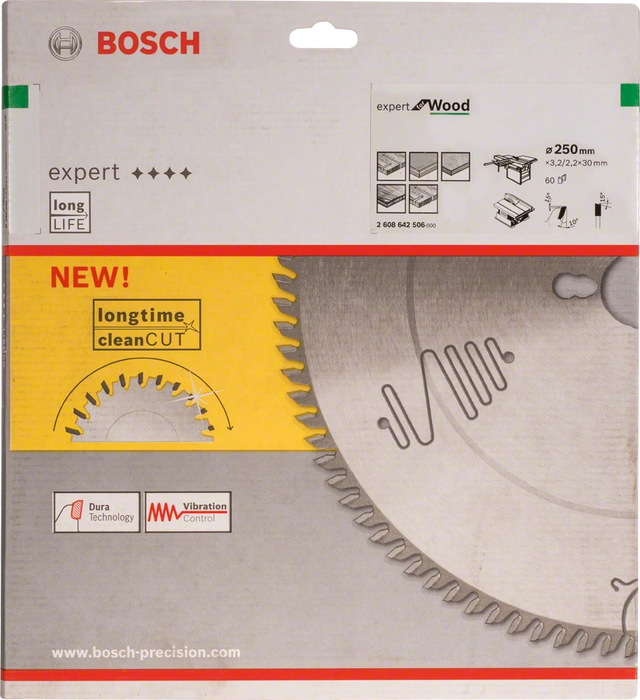 Bosch | Circular Saw Blade EX WO S 250X30mm-60T