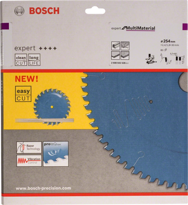 Bosch | Circular Saw Blade EX MU B 254X30mm-80T