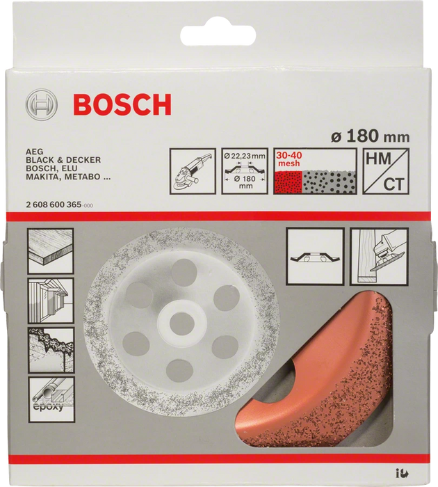 Bosch Professional | Carbide Grinding Head Angle Grinder 180mm Fine
