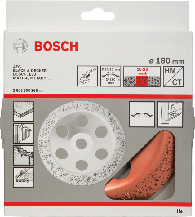 Bosch Professional | Carbide Grinding Head Angle Grinder 180mm Medium