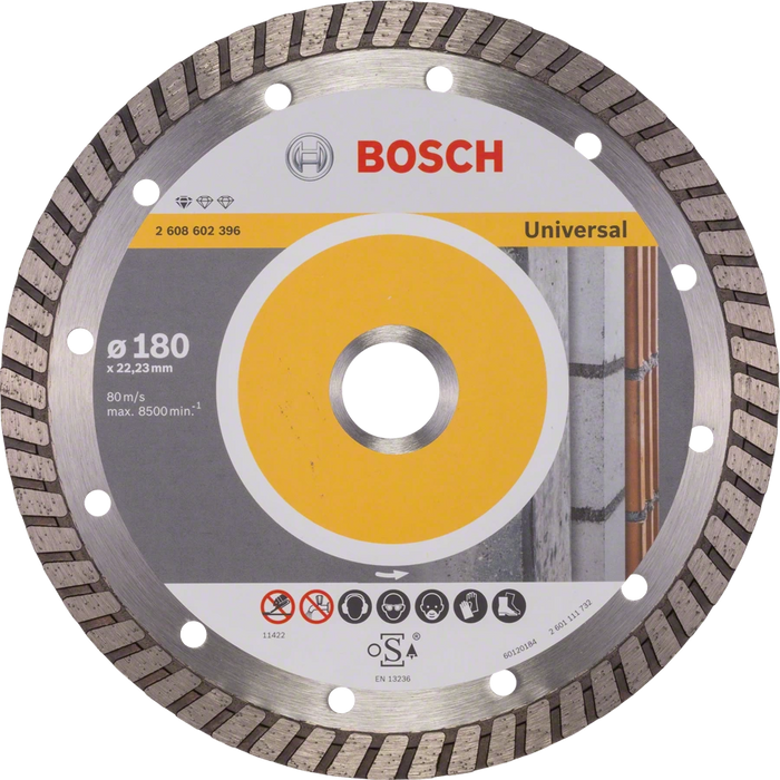Bosch Professional | Disc Std for Univ. Turbo 180X22,23X2,5X10mm Continuous Rim