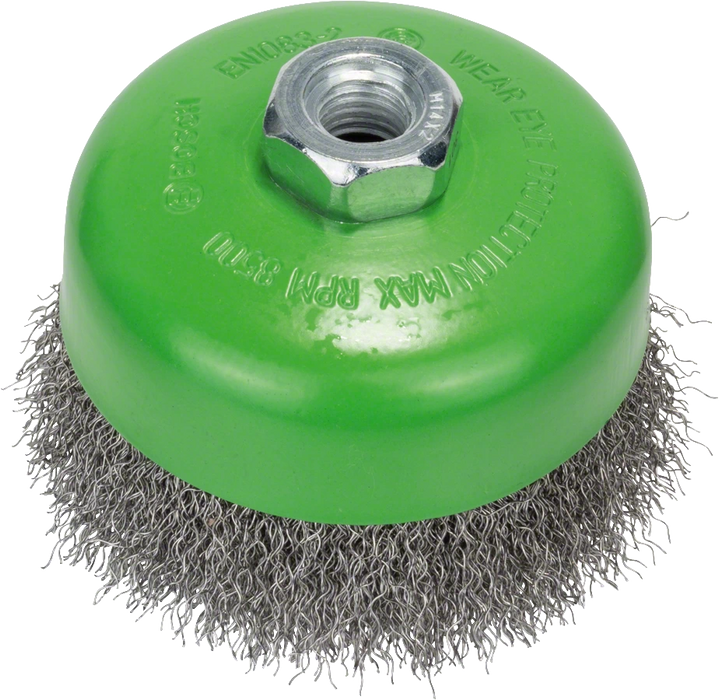 Bosch Professional | Cup Brush 100mm Crimped M14 0.3mm Inox
