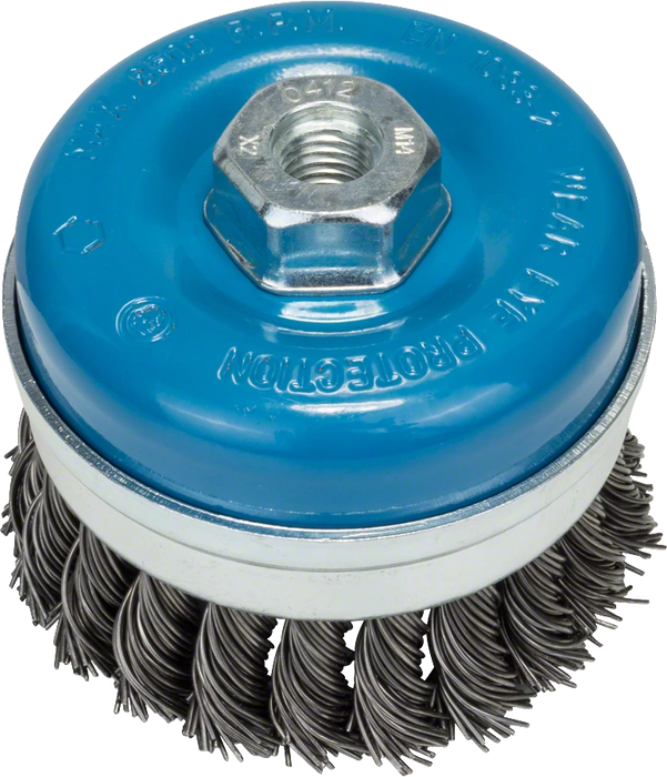 Bosch Professional | Cup Brush 90mm Knotted M14 0.5mm Steel