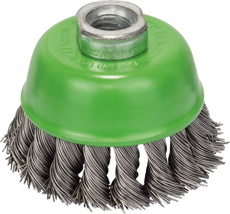 Bosch Professional | Cup Brush 75mm Knotted M14 0.5mm Inox