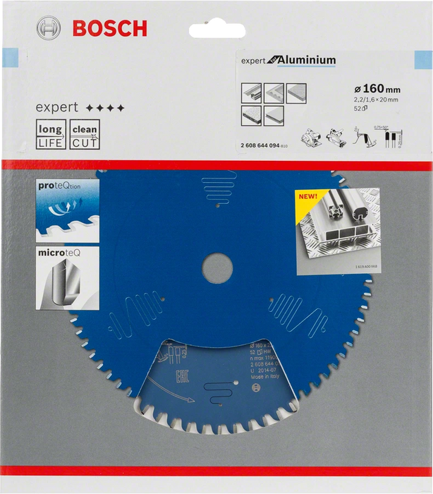 Bosch | Circular Saw Blade EX Al H 160X20mm-52T