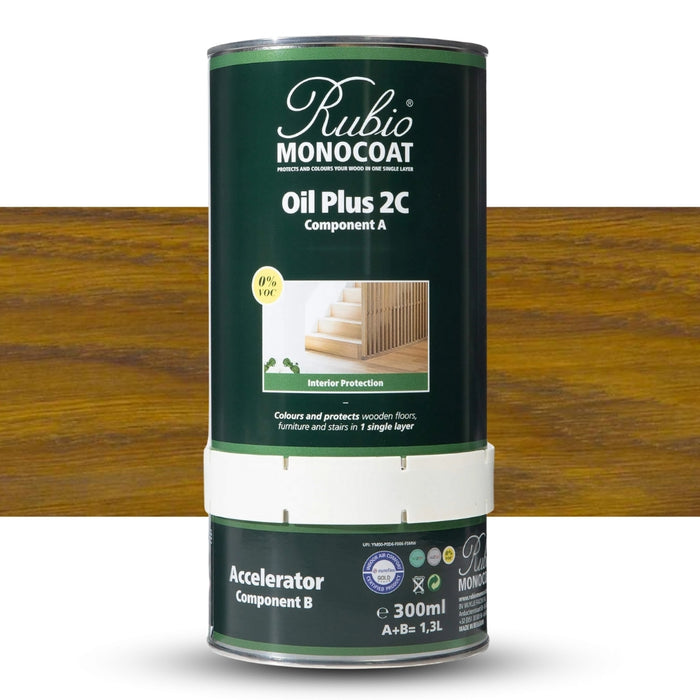 Rubio Monocoat |  Oil Plus 2C Gold Label - Olive 1.3L