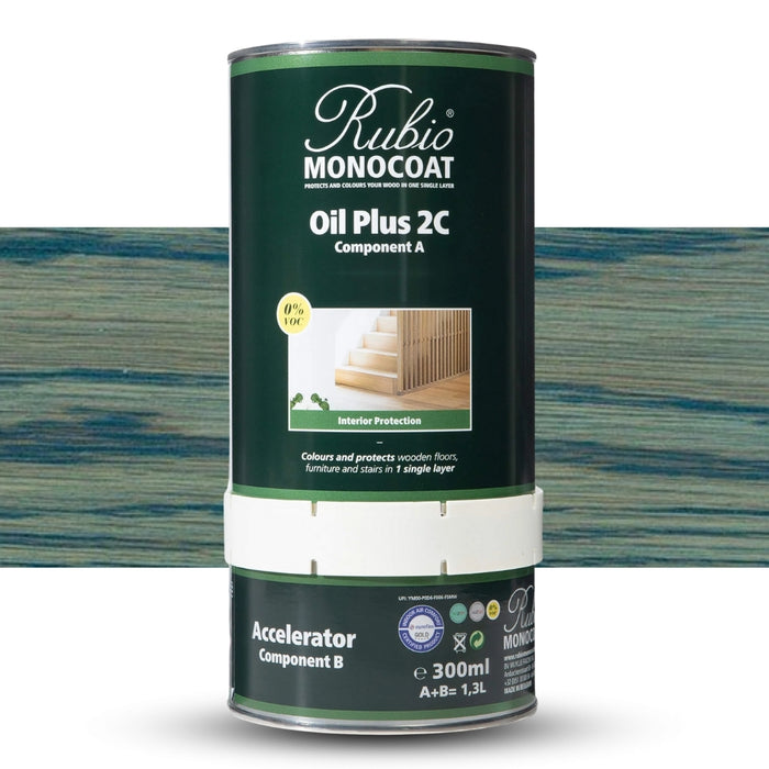 Rubio Monocoat |  Oil Plus 2C Gold Label - Peacock Green 1.3L
