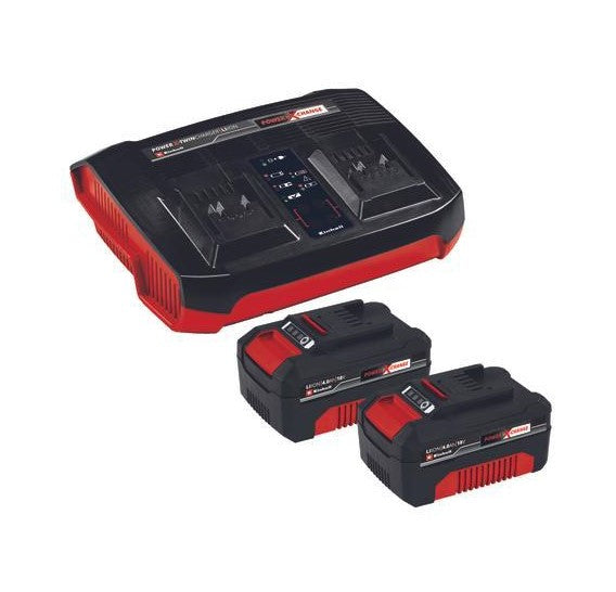 Einhell | PXC Starter Kit 2 X 4.0Ah Batteries & Twincharger Kit